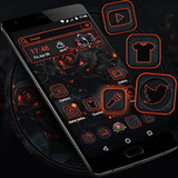 Gothic Rose Launcher Theme_playmods.net